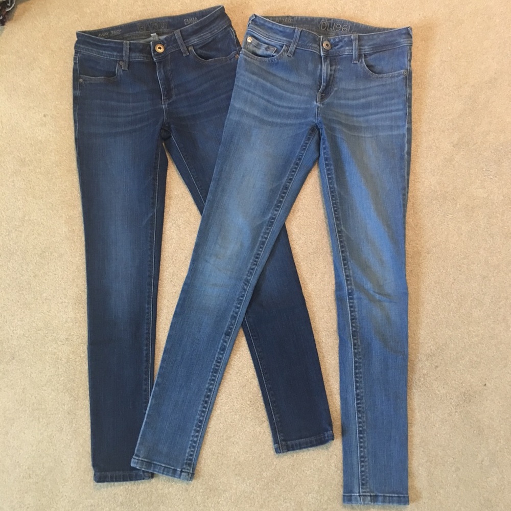 2 DL1961 Emma & Amanda legging jeans 25